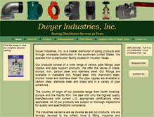 Tablet Screenshot of dwyerindustries.com